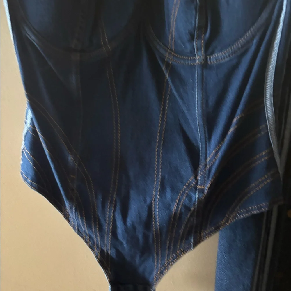 IVY PARK Blue Denim Overalls Cowboy Carter - Picture 8 of 10